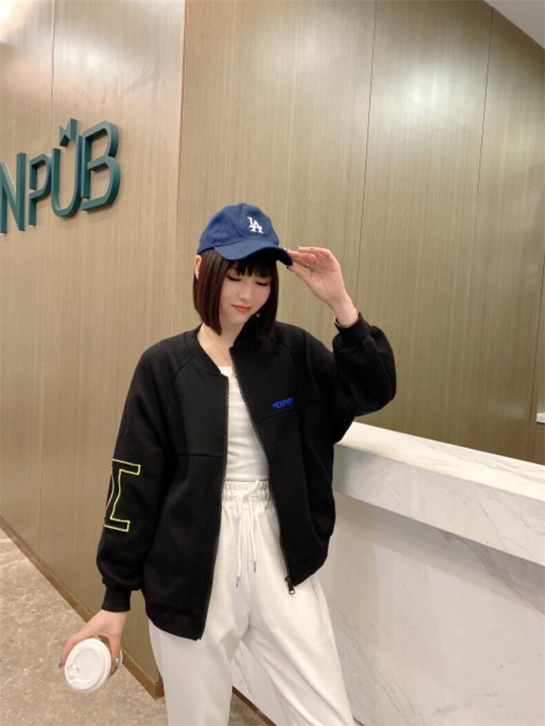 字母卫衣棒球服，女装卫衣/绒衫，美惠百合