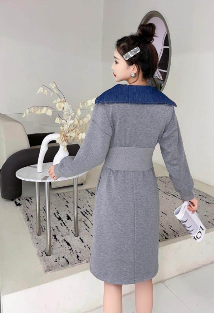 2023春装学院风连衣裙，女装连衣裙，贻思茗