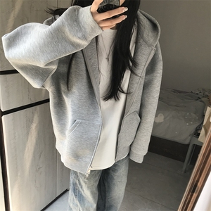 抖音得物高品质二开350克秋冬双头双拉链卫衣开衫外套W74图片