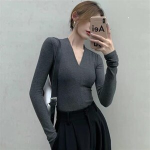 钻石领打底衫 ～,其它,柒外