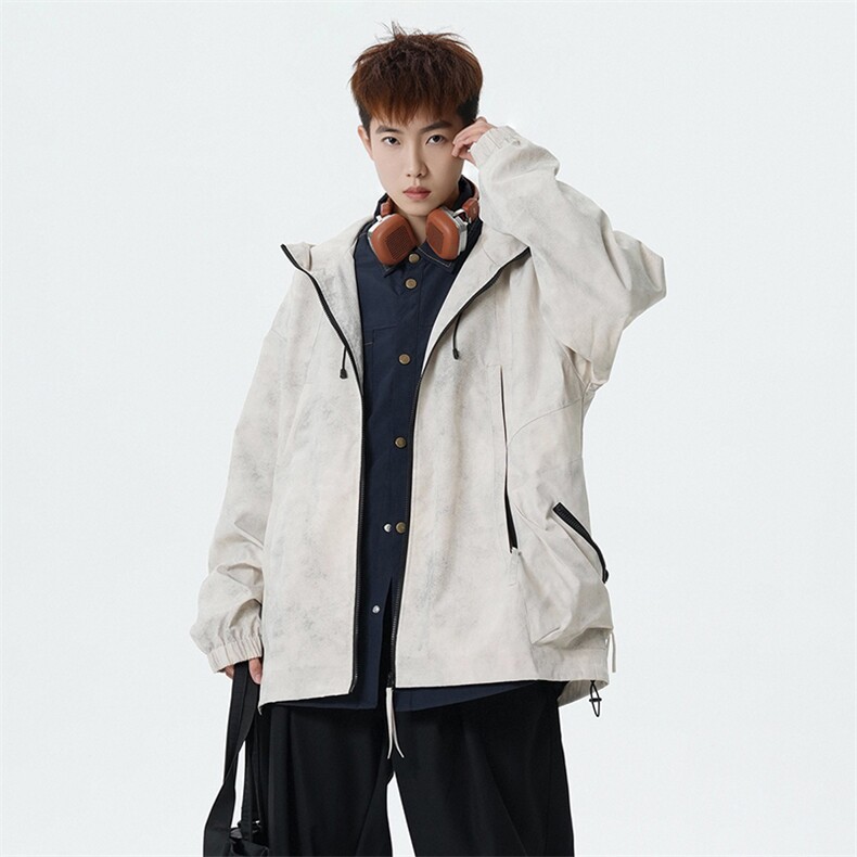 2026春季新款现货连帽夹克男纯色上衣外套DSA157B-JK7975-特P78,男装夹克,电商A157B