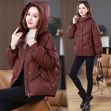2025年冬季新款简约时尚休闲棉服现货，女装棉衣/棉服，婷思杰（原婷想服饰）