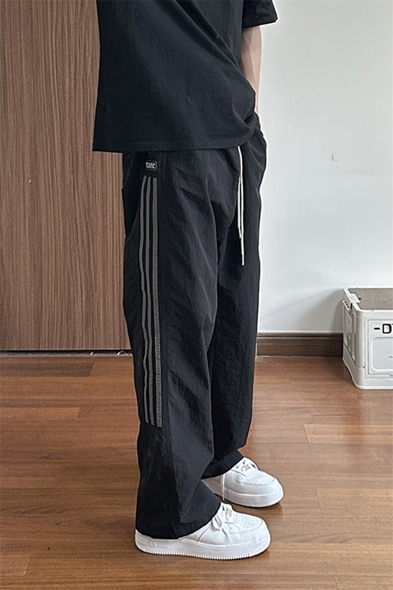 大量现货美式条纹速干伞兵裤男夏季薄款宽松休闲长裤DY5032-P55,男装休闲裤,电商A178