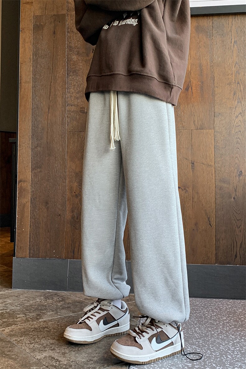 8XL-M羊羔绒卫裤男加肥加大码加厚加绒运动裤男胖子9029P45控68,男装休闲裤,电商D206-1