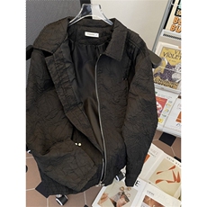 1506-1/JW1861/P70高街高级感褶皱小众夹克男女正肩解构小众，男装夹克，星座1506-1