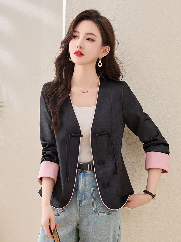 新中式国风外套女春秋2025新款爆款时尚洋气轻奢高级感小香风上衣,女装短外套,姿衣坊