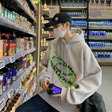 2025秋季原创设计宽松潮流印花连帽卫衣B266-WY-213-P50，男装卫衣，星座B257-1