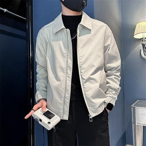 痞帅炸街潮流翻领夹克男士外套社会小伙店主风301C-JK13-P98控138图片
