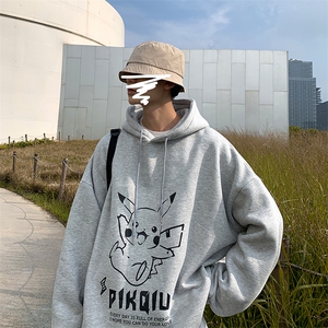 A040-WY2078-P40连帽卫衣男加肥加大码胖子棒球服外套图片