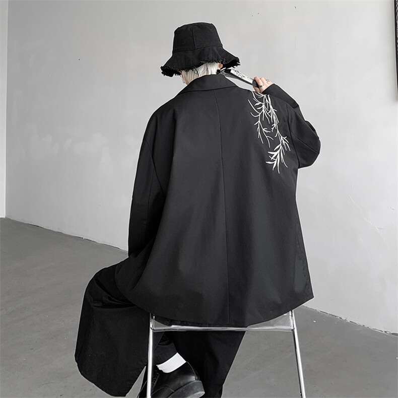现货WT3301-P70特无差价大码高品质风个性刺绣宽松西装外套,男装西服套装,电商D232
