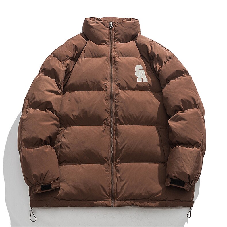 冬季新款宽松面包服港风青春立领棉服男纯色棉衣外套MY9067-P100,男装棉衣,电商A128