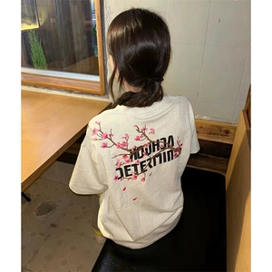 万针全刺绣工艺抖音得物高品质260克重磅纯棉双纱美式高街短袖T恤图片