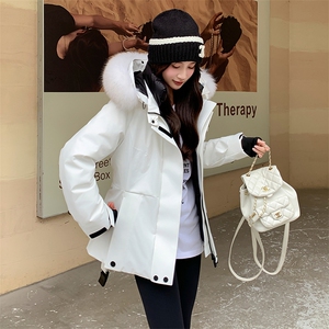 【】现货冬加厚保暖狐狸毛冲锋衣羽绒服2B153/023/P425/K505图片