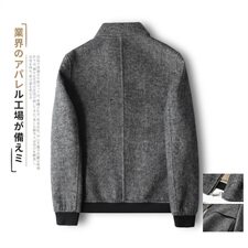 2021阿尔巴卡男士双面羊绒夹克短款外套毛呢大衣Y8879P315控428，男装毛呢大衣，电商D230