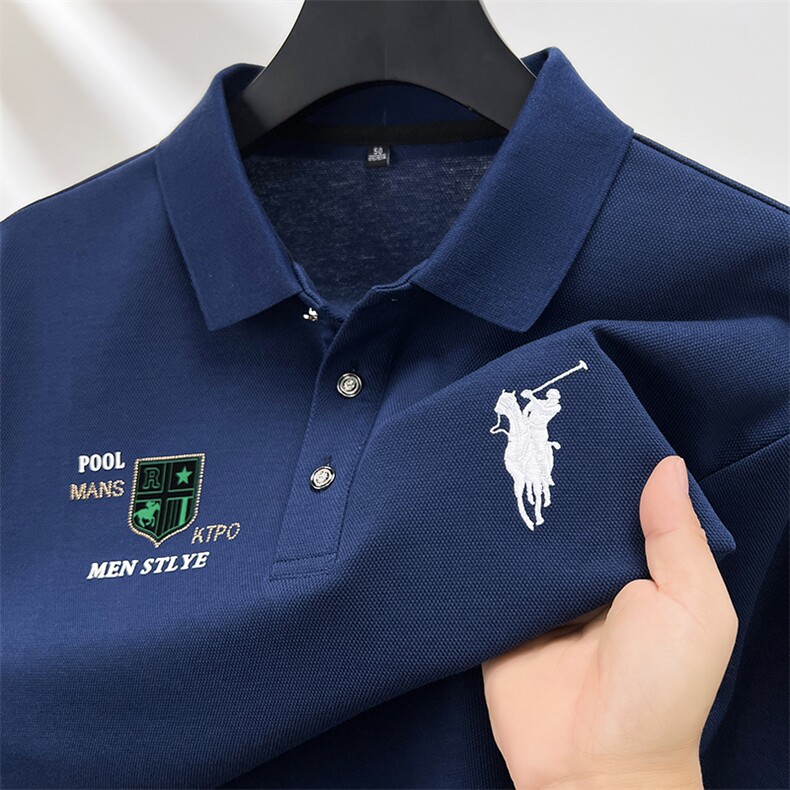 POLO衫主推数据好大货备足长期款高品质大,男装Polo衫,钱塘207-1