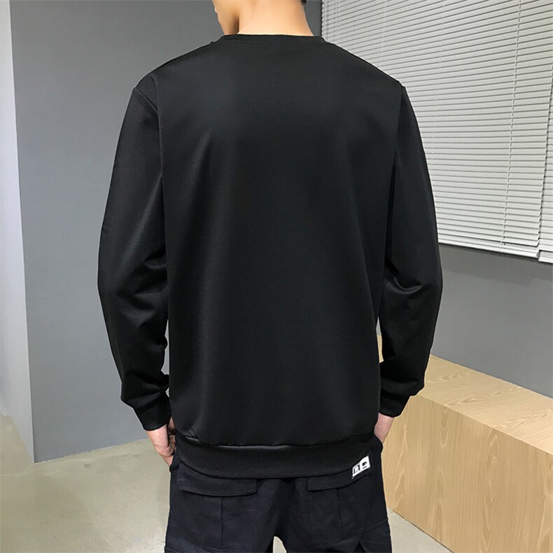 秋季新款个性潮男日系时尚印花卫衣青少年学生圆领上装W666-P23,男装卫衣,电商A128