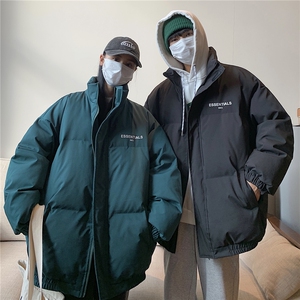 情侣装冬装 美式棉服休闲面包服情侣棉衣加厚外套 G1032 P118 女图片