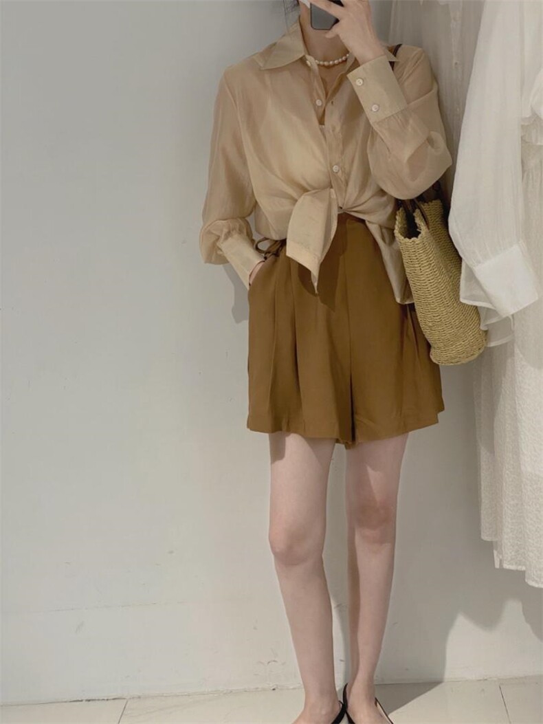 防晒衬衫，女装衬衫，驿谷