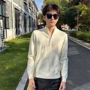 秋冬店主风社会小伙半高领纯色套头针织毛衣301A-1/M91/P58图片