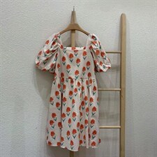 韩系碎花连衣裙,女装连衣裙,DINGOIN 定芹