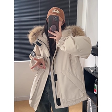【升级款】派克服工装羽绒棉服oversize面包服外套Y902-P110网图，男装棉衣，电商B245