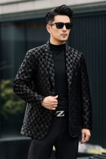 BG58002春秋新款男士海宁皮衣西服夹克绵羊皮真皮皮衣男西装，男装夹克，电商B360