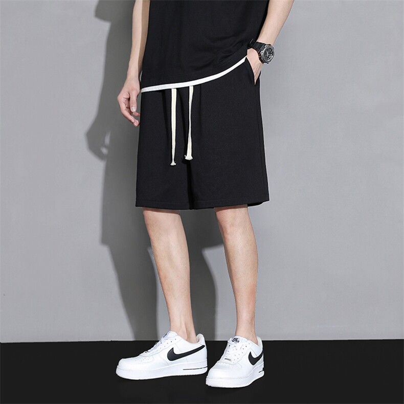 纯色简约短卫裤男士潮牌短裤夏季休闲直筒五分裤HX1025TP30控价48,男装休闲裤,电商A102