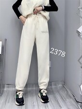 数字刺绣收脚卫裤，女装休闲裤，帝瀛 DY