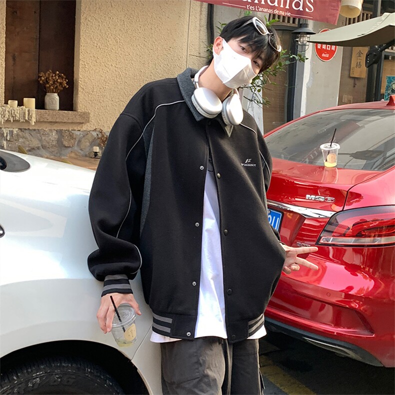 特P70无差价新款百搭春秋夹克外套-HJ5355港风,男装夹克,电商A003