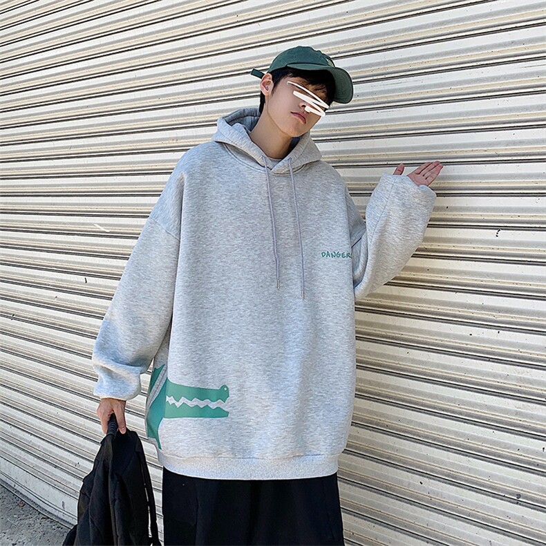 A040-WY2082-P40连帽卫衣男加肥加大码胖子棒球服外套图片