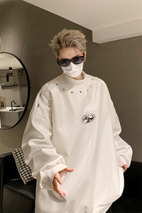 美式半高领长袖卫衣男2025秋季宽松休闲外套 XZ514-2-24228-P78图片