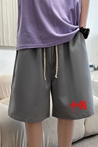 DK39276-P15 港风休闲短裤男士大码运动五分裤男中裤男马裤图片