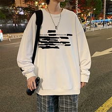 圆领卫衣男超大码胖子肥佬大号长袖t恤S6445-P28，男装卫衣，电商A040