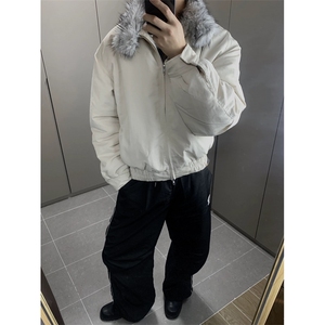 大货DM8221-批108抖音天猫高品质原创座山雕哈灵顿棉服外套加厚图片