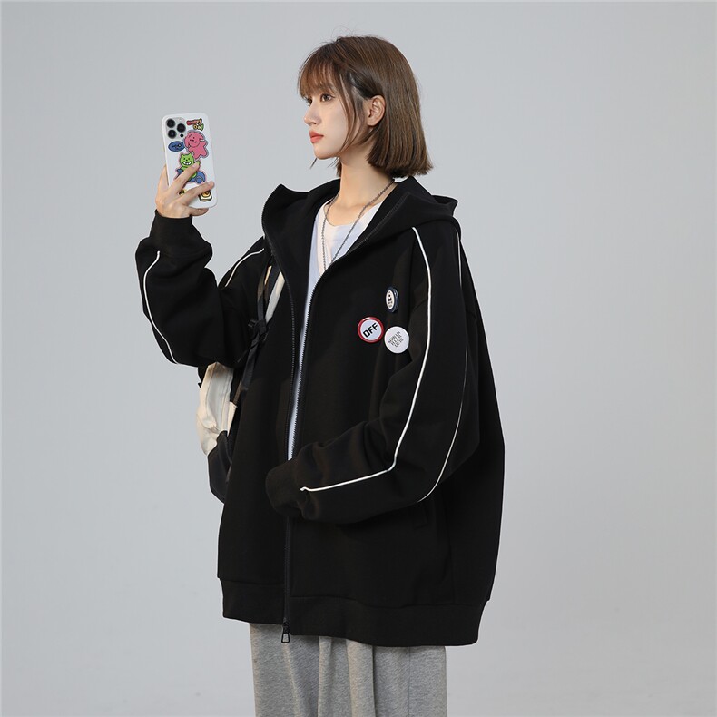 2025秋胸针款男连帽开衫卫衣WY841/P88控118-面布100棉底布100涤,男装卫衣,电商A148-1