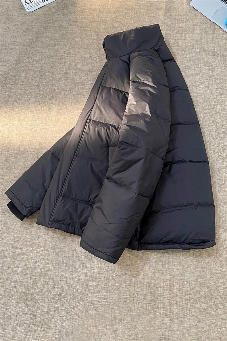 得物品质立领情侣插肩袖纯色轻薄90白鸭绒羽绒服男外套大码200斤,男装羽绒服,星座301D-4(原星座1004-4）