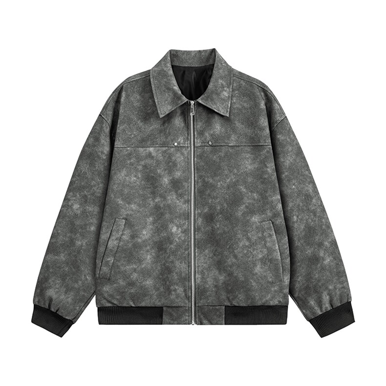 2026春季新款直播品质休闲皮夹克飞行服皮衣男外套PY237-P50，男装夹克，星座1402-3