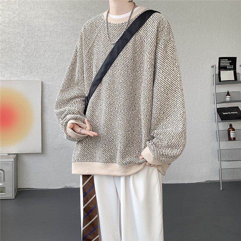 四季款现货WY5537-P35特大码基础款圆领套头卫衣,男装卫衣,电商D232