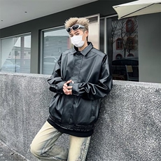机车皮衣外套男高街美式复古潮LW73P65，男装皮衣，星座1116-2