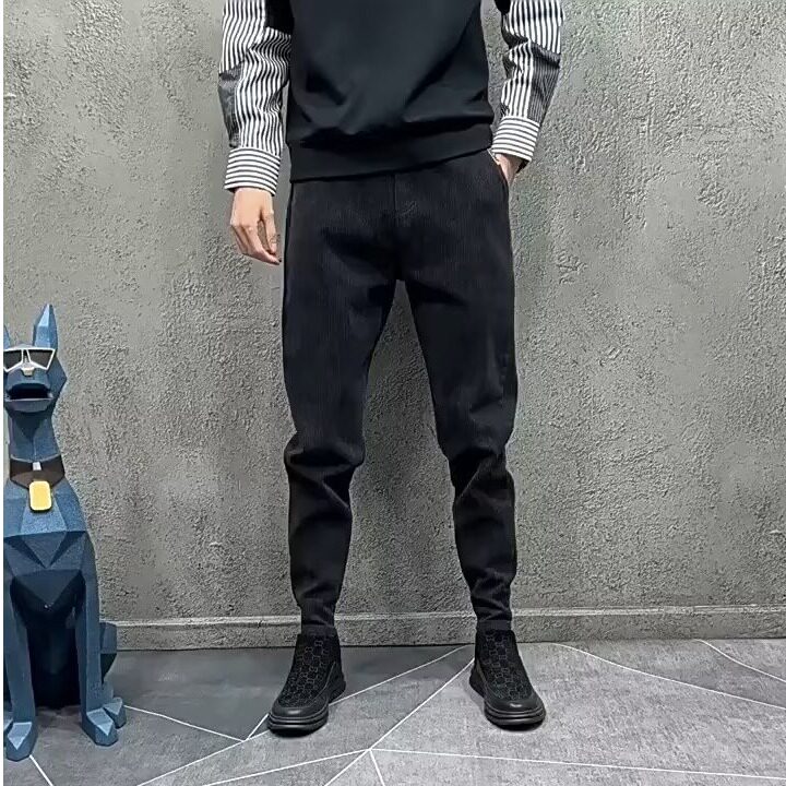 1506-1/KT10351/P51休闲商务裤男士保暖修身小直筒长裤子百搭时尚,男装棉衣,星座1506-1