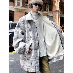 网络图现货毛棉服冬季新款休闲外套潮牌棉衣棉袄RMY414-P105图片