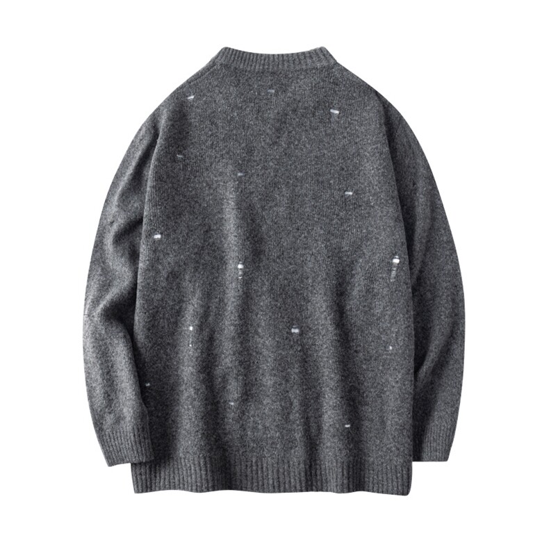 现货高品质可供得物双头拉链破洞针织开衫毛衣310A-2MYY5031P88,男装针织衫/毛衣,星座310A-2