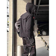 网图有货宋甲原版做法美式拼接透气轻薄连帽防晒衣男女A686-P55，男装防晒衣，星座1505