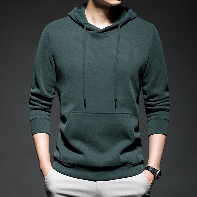 春秋季新款2023年男士休闲连帽卫衣长袖套头外套时尚宽松商务上衣，男装卫衣，电商B212（原钱塘6029）