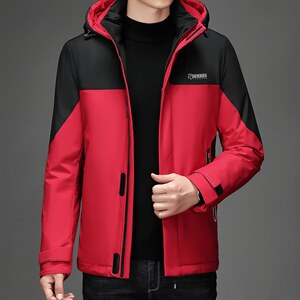 2023新款中年羽绒服可脱卸帽男中款休闲商务冬装外套BJY08229-250图片
