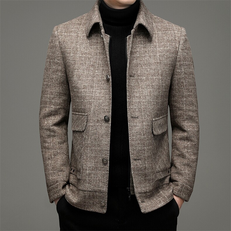 XLALMN2056秋冬新款2023年男士休闲羽绒服加厚保暖夹克外套P310图片