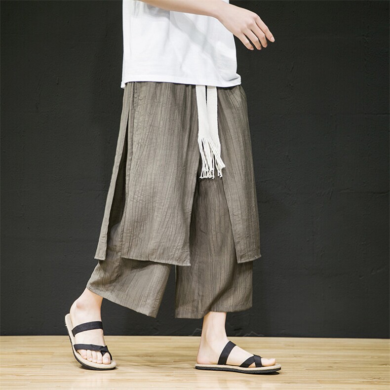 2025春夏新款风新款两片式休闲宽松裤九分裤K129-P70，男装休闲裤，电商B277(原6028)