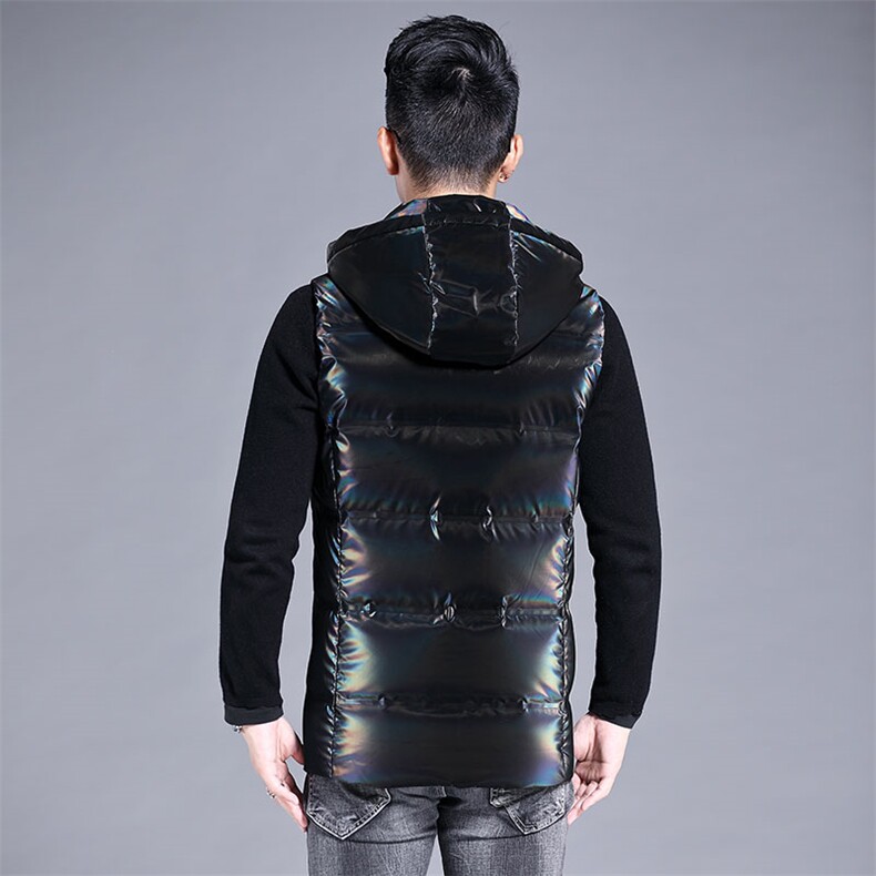 B9828钱塘2020-3冬季男士90白鸭绒羽绒服马甲数据好P165,男装羽绒服,钱塘207-3