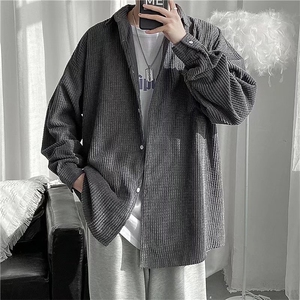 灯芯绒衬衫男长袖春秋港风日系潮流衬衣C8026P40图片