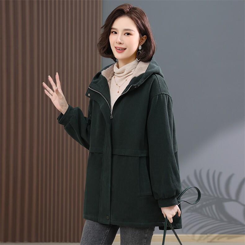 时尚女装派克服外套冬季保暖加厚短款棉服显瘦百搭韩版潮流上衣，女装派克服，韩派